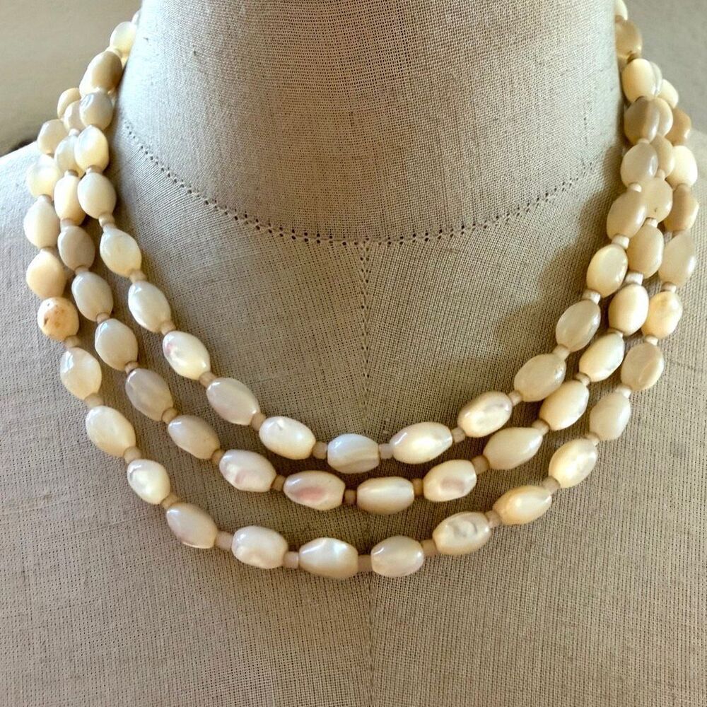 Vintage Freshwater Pearl Long  Necklace